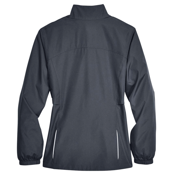 Core 365 Women's Techno Lite Motivate Unlined Lightweight Jacket, Carbon, Back view