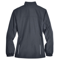 Core 365 Women's Techno Lite Motivate Unlined Lightweight Jacket, Carbon, Back view