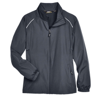 Core 365 Women's Techno Lite Motivate Unlined Lightweight Jacket, Carbon, Front view