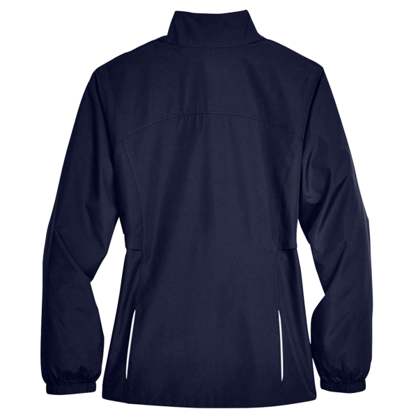 Core 365 Women's Techno Lite Motivate Unlined Lightweight Jacket, Classic Navy, Back view