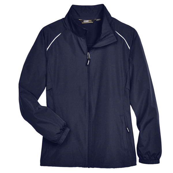Core 365 Women's Techno Lite Motivate Unlined Lightweight Jacket, Classic Navy, Front view