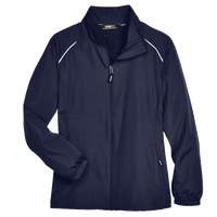 Core 365 Women's Techno Lite Motivate Unlined Lightweight Jacket, Classic Navy, Front view