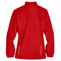 Core 365 Women's Techno Lite Motivate Unlined Lightweight Jacket, Classic Red, Back view