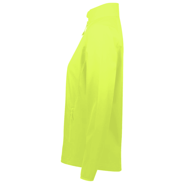 Core 365 Women's Techno Lite Motivate Unlined Lightweight Jacket, Safety Yellow, Left Sleeve view