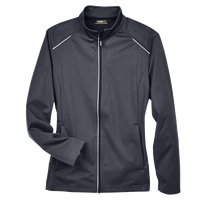 Core 365 Women's Techno Lite Three-Layer Knit Tech-Shell, Carbon, Front view