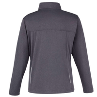 Core 365 Women's Techno Lite Three-Layer Knit Tech-Shell, Carbon Heather, Back view