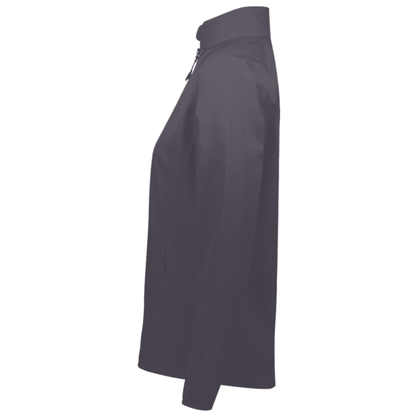 Core 365 Women's Techno Lite Three-Layer Knit Tech-Shell, Carbon Heather, Left Sleeve view