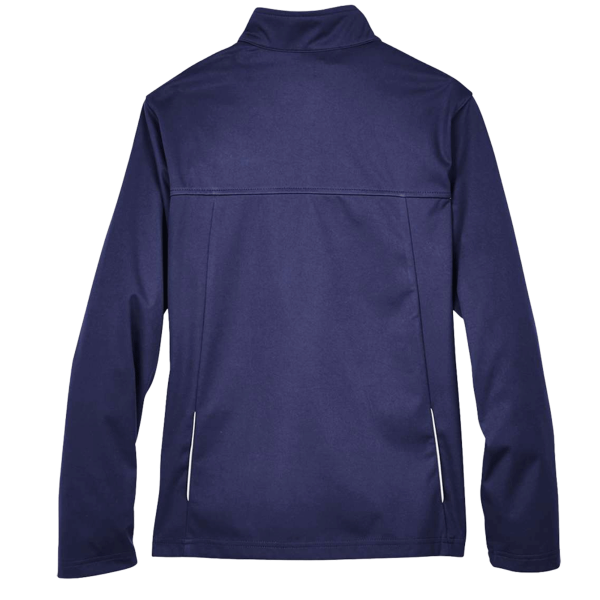Core 365 Women's Techno Lite Three-Layer Knit Tech-Shell, Classic Navy, Back view