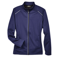 Core 365 Women's Techno Lite Three-Layer Knit Tech-Shell, Classic Navy, Front view