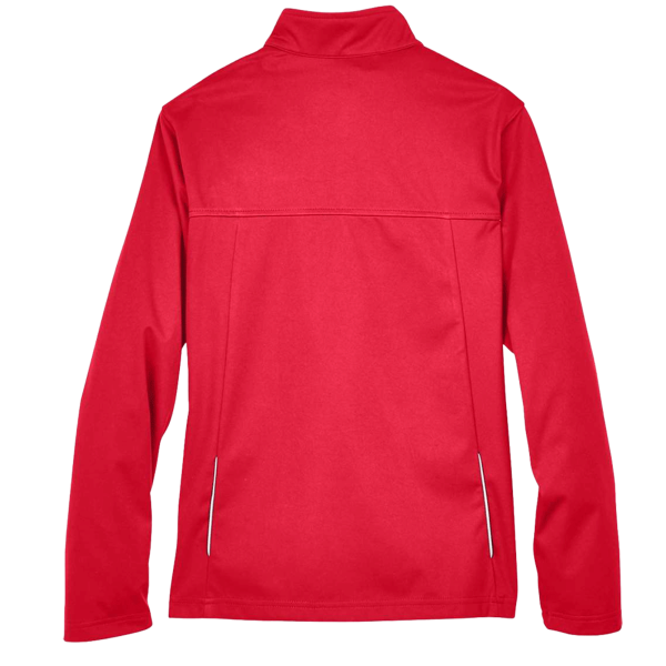 Core 365 Women's Techno Lite Three-Layer Knit Tech-Shell, Classic Red, Back view