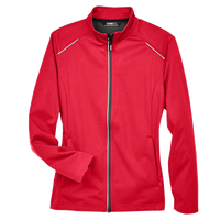 Core 365 Women's Techno Lite Three-Layer Knit Tech-Shell, Classic Red, Front view