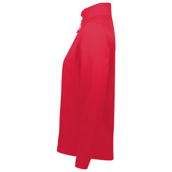 Core 365 Women's Techno Lite Three-Layer Knit Tech-Shell, Classic Red, Left Sleeve view