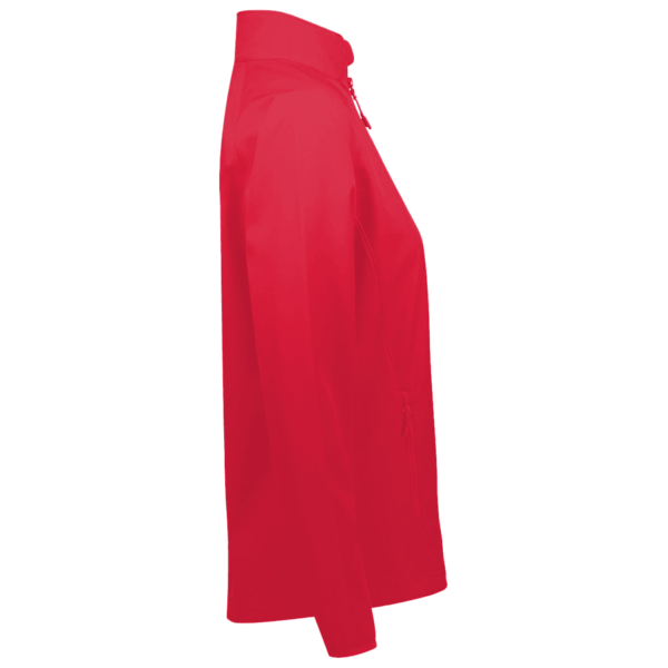 Core 365 Women's Techno Lite Three-Layer Knit Tech-Shell, Classic Red, Right Sleeve view