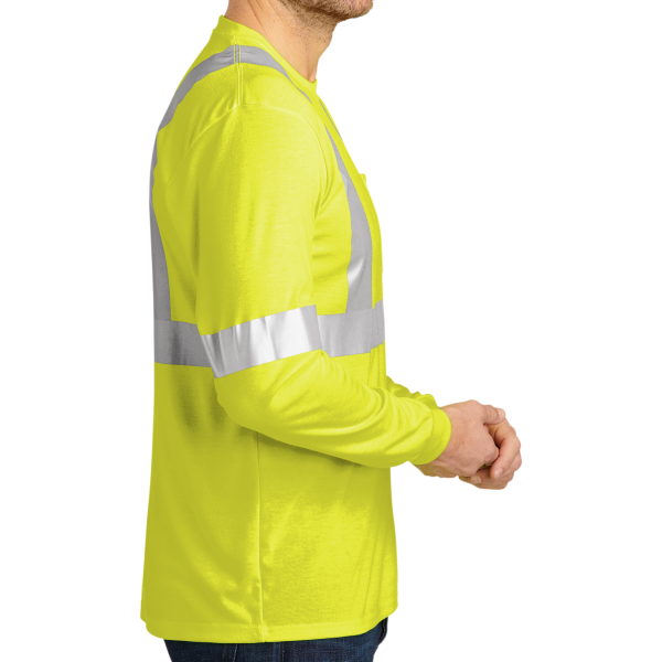CornerStone Ansi 107 Class 2 Long Sleeve Safety T Shirt, Safety Yellow / Reflective, Right Sleeve view