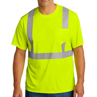CornerStone Ansi 107 Class 2 Mesh Tee, Safety Yellow, Front view