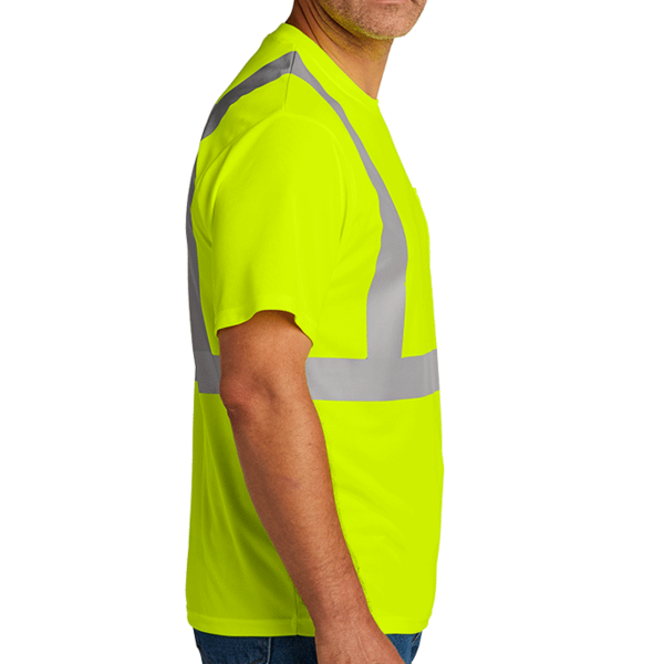 CornerStone Ansi 107 Class 2 Mesh Tee, Safety Yellow, Right Sleeve view