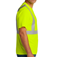 CornerStone Ansi 107 Class 2 Mesh Tee, Safety Yellow, Right Sleeve view