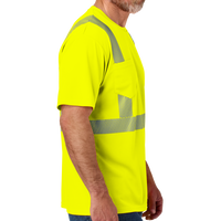 CornerStone Ansi 107 Class 2 Segmented Tape Tee, Safety Yellow, Right Sleeve view