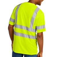 CornerStone Ansi 107 Class 3 Mesh Tee, Safety Yellow, Back view