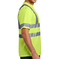 CornerStone Ansi 107 Class 3 Short Sleeve Snag Resistant Reflective T Shirt, Safety Yellow, Right view