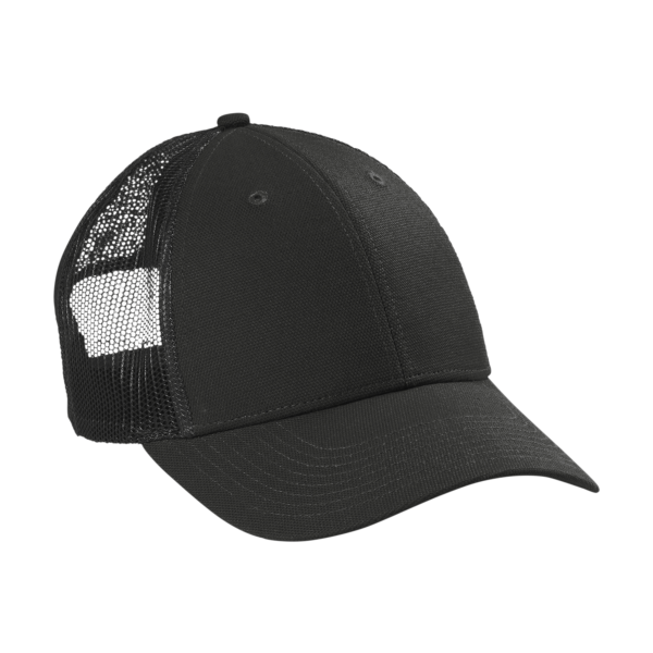 CornerStone Canvas Mesh Back Cap, Black, Right Side view