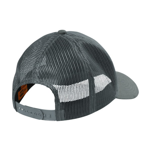 CornerStone Canvas Mesh Back Cap, Charcoal, Back view