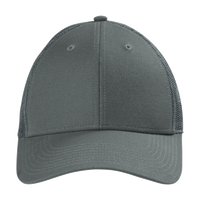 CornerStone Canvas Mesh Back Cap, Charcoal, Front view