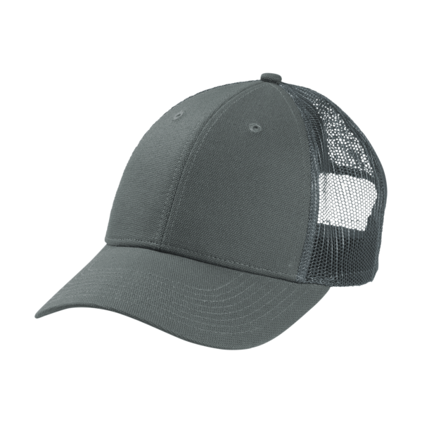 CornerStone Canvas Mesh Back Cap, Charcoal, Left Side view