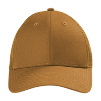 CornerStone Canvas Mesh Back Cap, Duck Brown, Front view