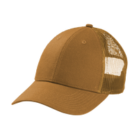 CornerStone Canvas Mesh Back Cap, Duck Brown, Left Side view
