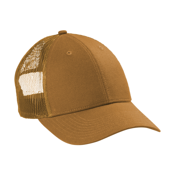 CornerStone Canvas Mesh Back Cap, Duck Brown, Right Side view