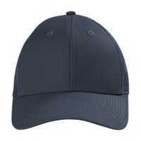 CornerStone Canvas Mesh Back Cap, Navy Blue, Front view
