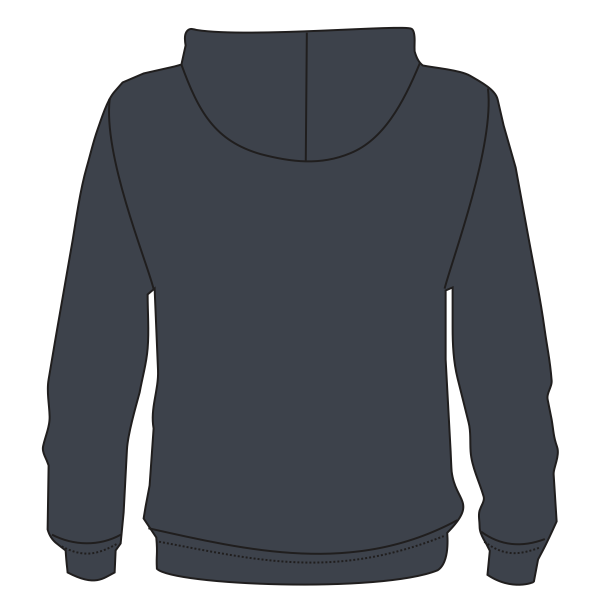 CornerStone Duck Cloth Hooded Work Jacket, Charcoal, Back view