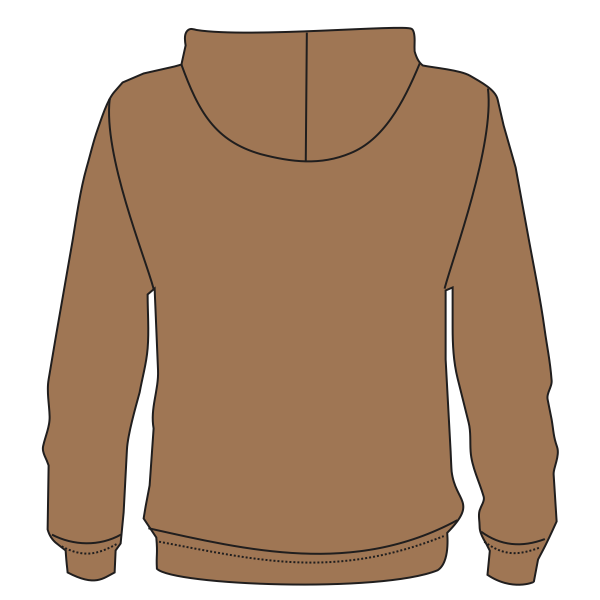 CornerStone Duck Cloth Hooded Work Jacket, Duck Brown, Back view