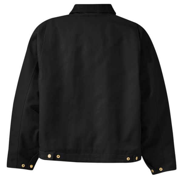 CornerStone Duck Cloth Work Jacket, Black / Black, Back view