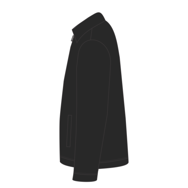CornerStone Duck Cloth Work Jacket, Black / Black, Left side view