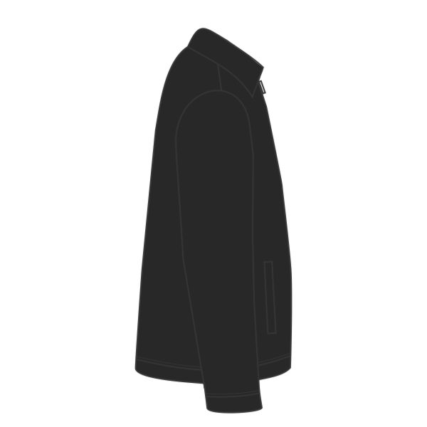 CornerStone Duck Cloth Work Jacket, Black / Black, Right side view