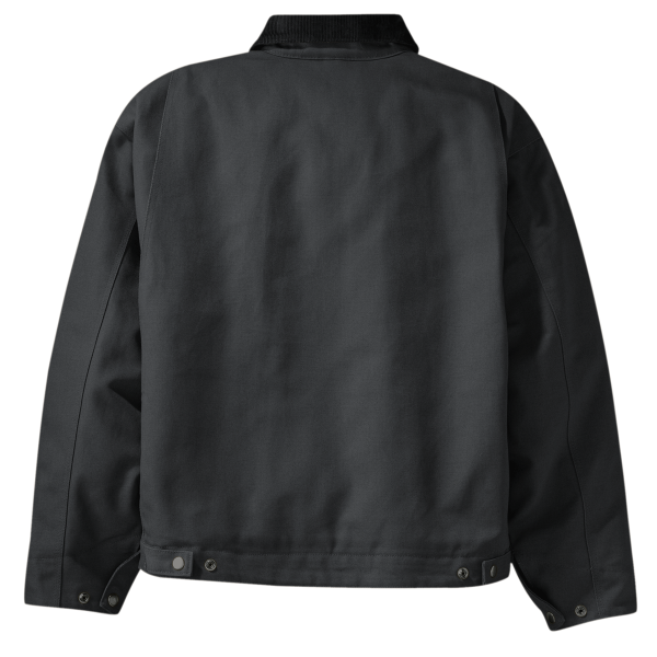 CornerStone Duck Cloth Work Jacket, Charcoal / Charcoal, Back view