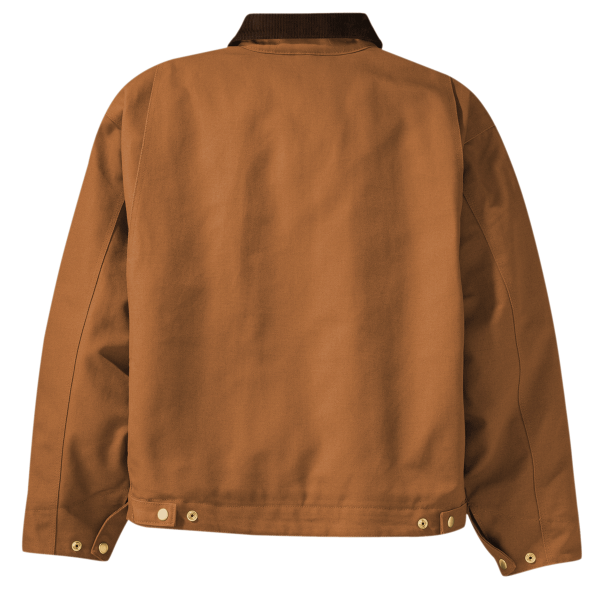 CornerStone Duck Cloth Work Jacket, Duck Brown / Duck Brown, Back view
