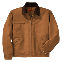 CornerStone Duck Cloth Work Jacket, Duck Brown / Duck Brown, Front view