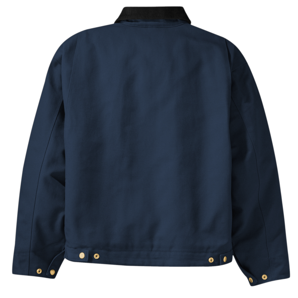 CornerStone Duck Cloth Work Jacket, Navy / Black, Back view