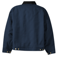 CornerStone Duck Cloth Work Jacket, Navy / Black, Back view