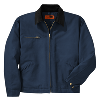 CornerStone Duck Cloth Work Jacket, Navy / Black, Front view