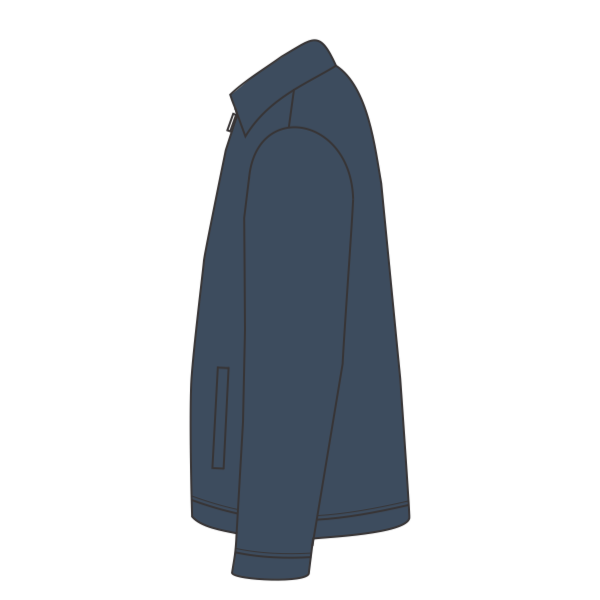 CornerStone Duck Cloth Work Jacket, Navy / Black, Left side view