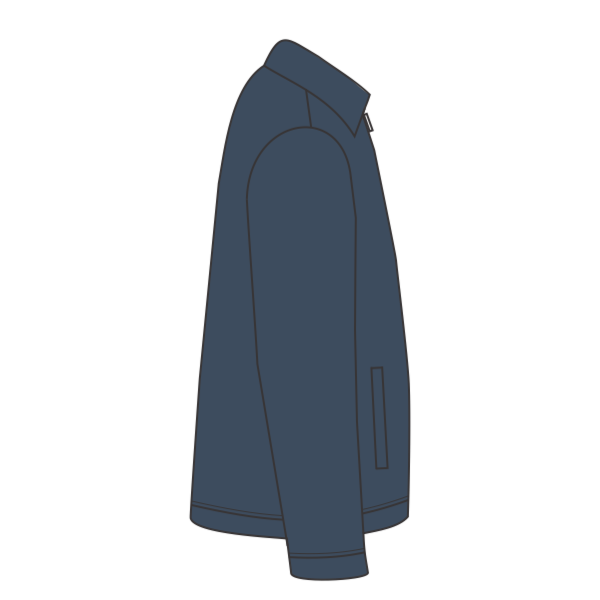CornerStone Duck Cloth Work Jacket, Navy / Black, Right side view