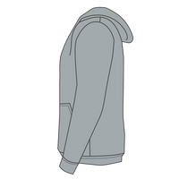 CornerStone Heavyweight Full Zip Hooded Sweatshirt with Thermal Lining, Athletic Heather, Left Sleeve (Long) view