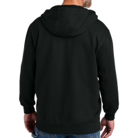CornerStone Tough Fleece Full Zip Hoodie, Black, Back view