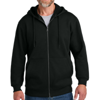 CornerStone Tough Fleece Full Zip Hoodie, Black, Front view
