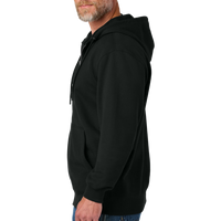 CornerStone Tough Fleece Full Zip Hoodie, Black, Left Sleeve view