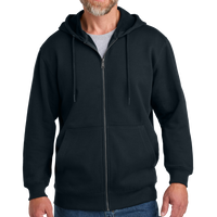 CornerStone Tough Fleece Full Zip Hoodie, Navy, Front view